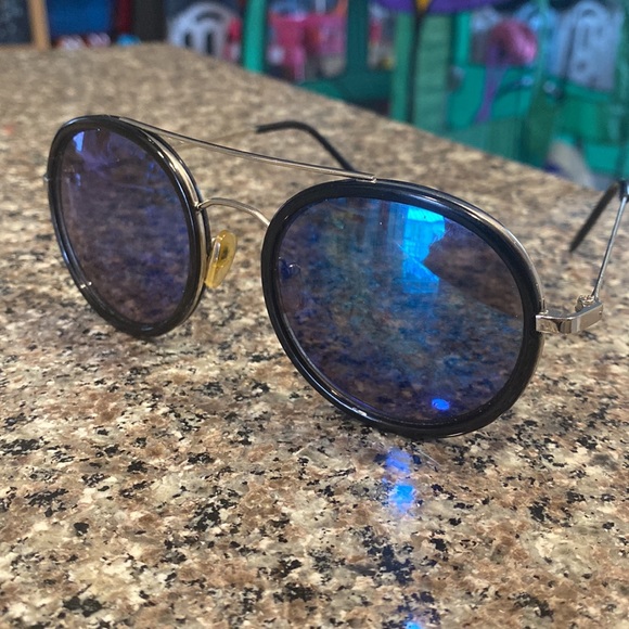 Reflective unisex retro vintage sunglasses shady island - Picture 3 of 6